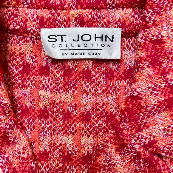 St John’s Collection Multicolored Pink Jacket/Blazer Textured Missing size Read - Picture 4 of 15